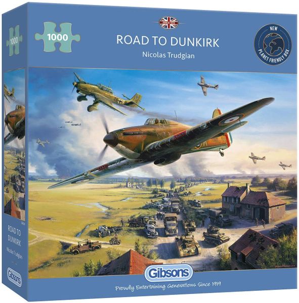 GIBSONS 1000 Pce Puzzle ROAD TO DUNKIRK