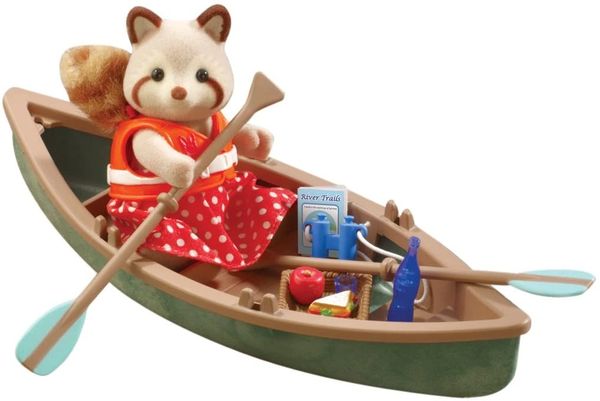 SYLVANIAN FAMILIES..... CANOE ....with figure in Blue Box 4371