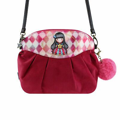 Santora Gorjuss Red Bag with pink pom pom ..Circus theme