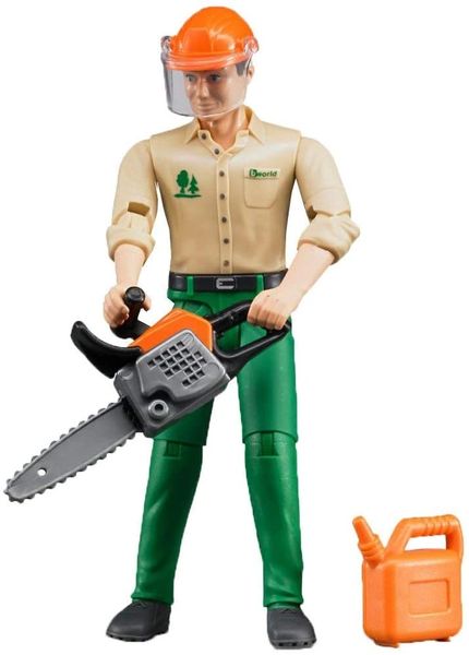 BRUDER...... FORESTRY WORKER with Chainsaw