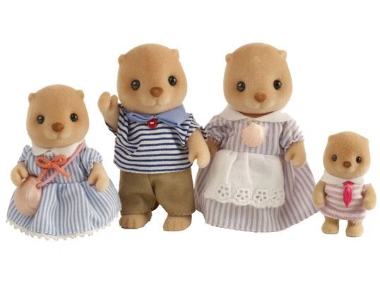 SYLVANIAN FAMILIES 4797....SEA OTTER FAMILY in blue box