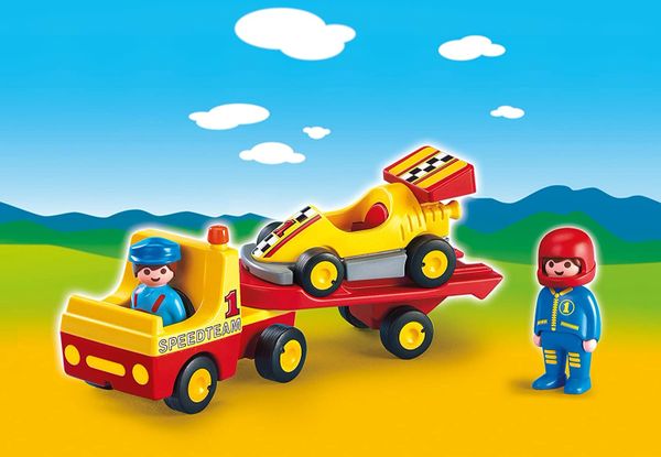 PLAYMOBIL 6761....123 RACING CAR TRANSPORTER