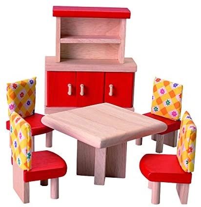 PLAN TOYS ... DOLLSHOUSE .....DINING ROOM SET