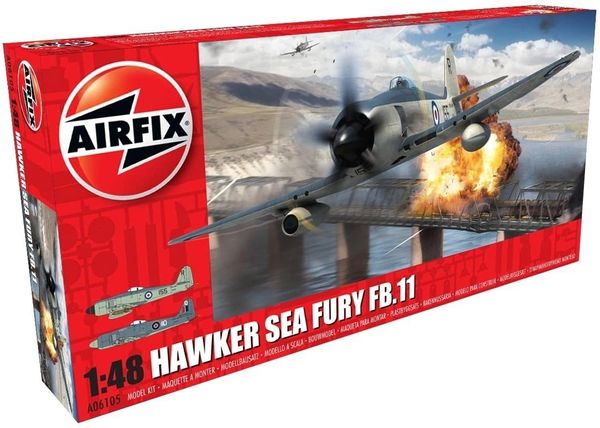 AIRFIX 1:48 Scale....HAWKER SEA FURY FB.11