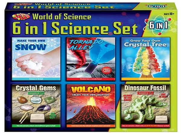 WORLD OF SCIENCE ....6 IN 1 SCIENCE SET