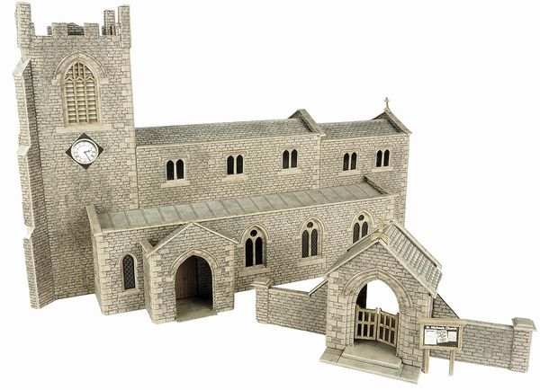 METCALFE ...PO226... OO/HO PARISH CHURCH ..Ready cut card kit