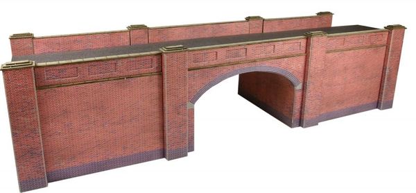 METCALFE PO246 OO/HO BRICK RAILWAY BRIDGE.. Ready Cut Card Kit