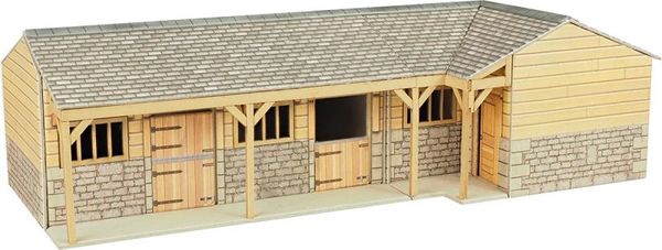 METCALFE,,PO256..OO/HO STABLE BLOCK .. Ready Cut Card Kit