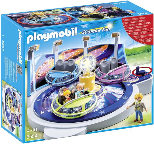 PLAYMOBIL....5554... Summer Fun Amusement Park Spinning Spaceship Ride with Lights