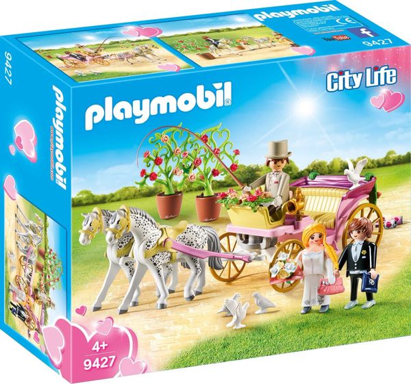 PLAYMOBIL..9427...... City Life Wedding Carriage with Tin Can Trail