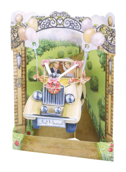 SANTORA SWING CARD ...THE WEDDING CAR