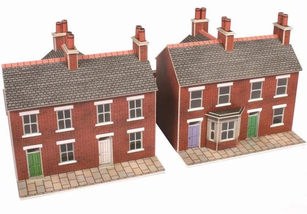 METCALFE..PN 103....N GAUGE BRICK TERRACED HOUSES