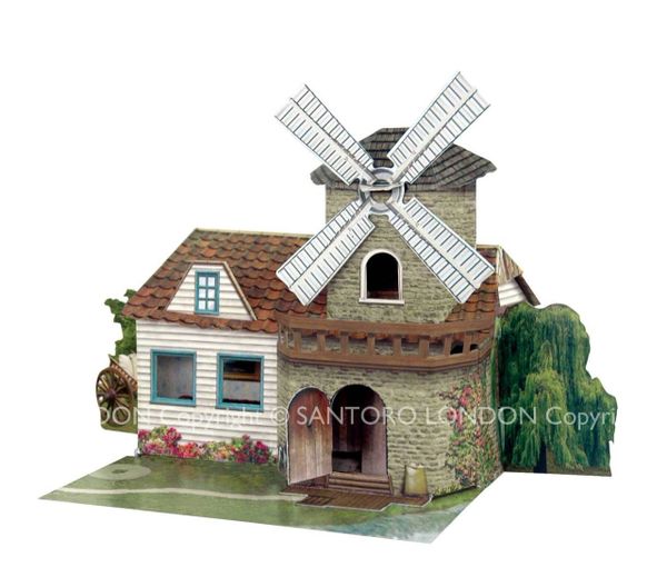 FATHERS DAY CARD !!!! POP UP PLACES ...THE WINDMILL