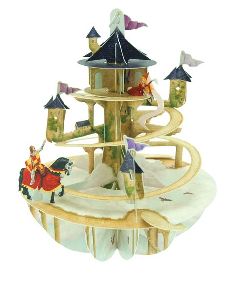 PIROUETTES 3D ..POP UP CARDS ....THE PRINCESS IN THE TOWER