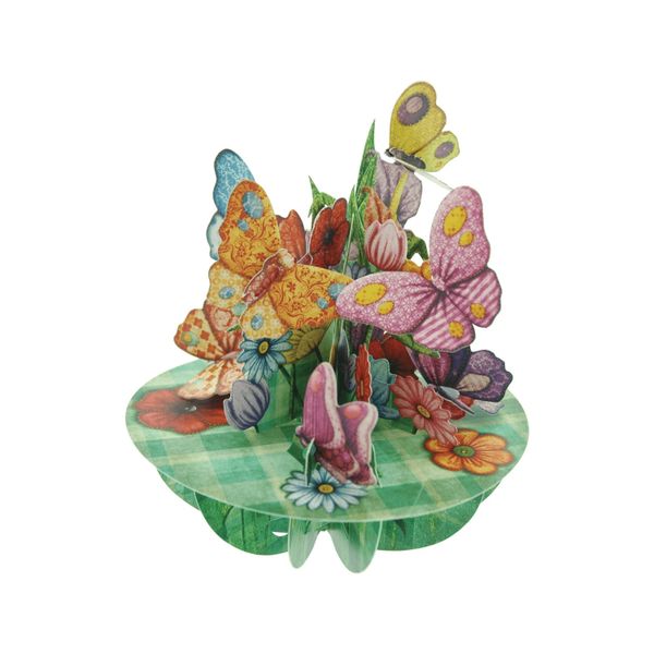 PIROUETTES 3D POP UP CARD ....... BUTTERFLIES