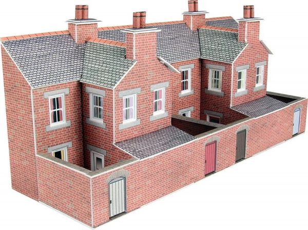 METCALFE.. PN176 ..N GAUGE ..low relief ..BRICK TERRACED HOUSE BACKS