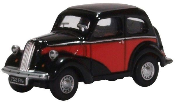 Oxford Diecast ..76FP006...FORD POPULAR .RED/BLACK