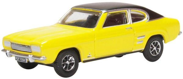 Oxford Diecast ...76CP001......Ford Capri. in maize yellow ...1;76 scale