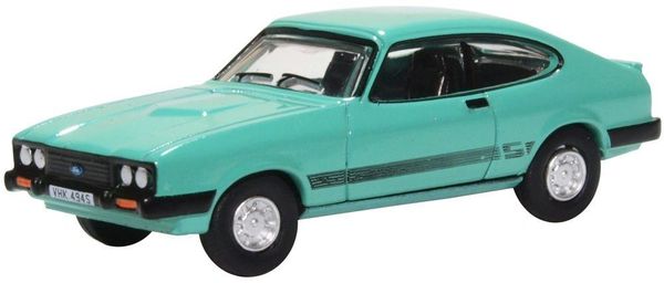 Oxford Diecast ..76CAP009....Ford Capri mk11...peppermint sea green 1:76scale