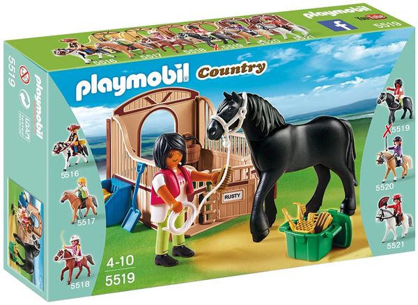 Playmobil 5519 Country Black Stallion Horse