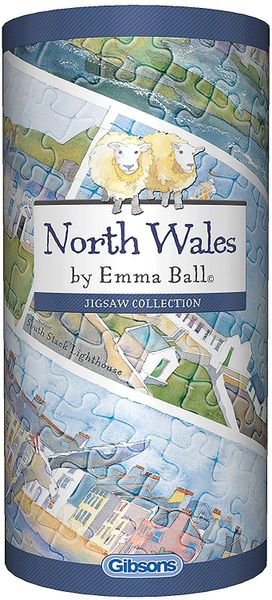 Gibsons G2518 North Wales Emma Ball Gift Tube Jigsaw Puzzle (250-Piece)