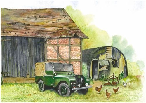 LANDROVER Series 1.... card by Sue Podbery