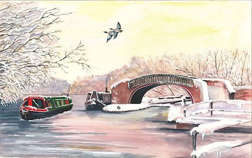 NARROWBOATS CARD ...By SUE PODBERY