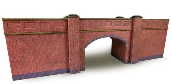 METCALFE..PN146 N SCALE RAILWAY BRIDGE IN RED BRICK