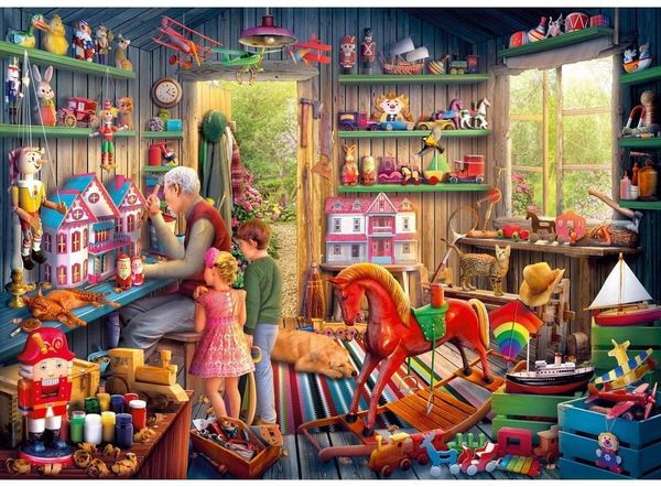 GIBSONS ..1000 Pce PUZZLE .....THE TOYMAKERS WORKSHOP