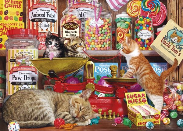 GIBSONS 1000 Pce PUZZLE .....PAW DROPS & SUGAR MICE