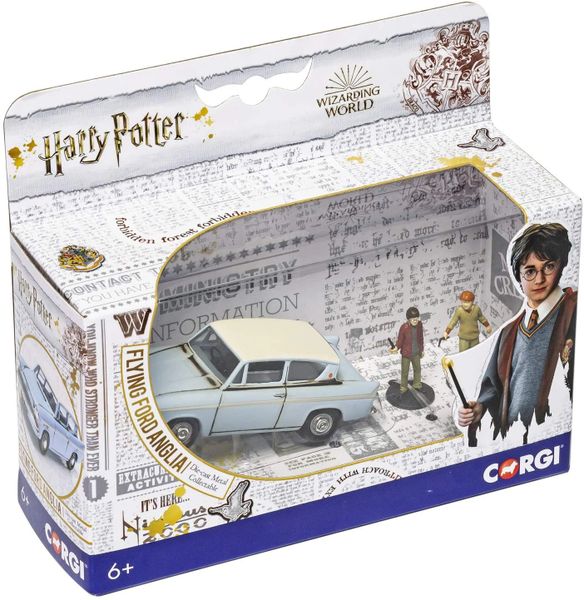 Corgi Harry Potter Mr Wesley's Ford Anglia with Harry and Ron Figures
