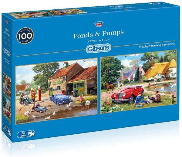 Gibsons Ponds & Pumps Jigsaw Puzzle (2x500Piece)