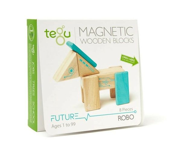 Robo Magnetic Wooden Block Set by Tegu