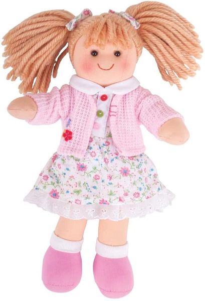 Bigjigs Toys POPPY Doll 28cm (11") - Rag doll Cuddly Toy