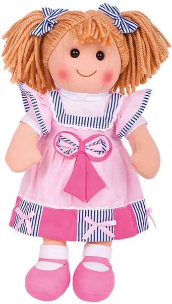 Bigjigs Toys Georgie 38cm Doll (15") - Ragdoll Cuddly Toy