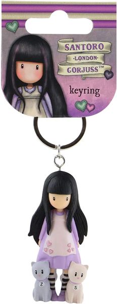 Gorjuss 631GJ12 Moulded Keyring Tall Tails