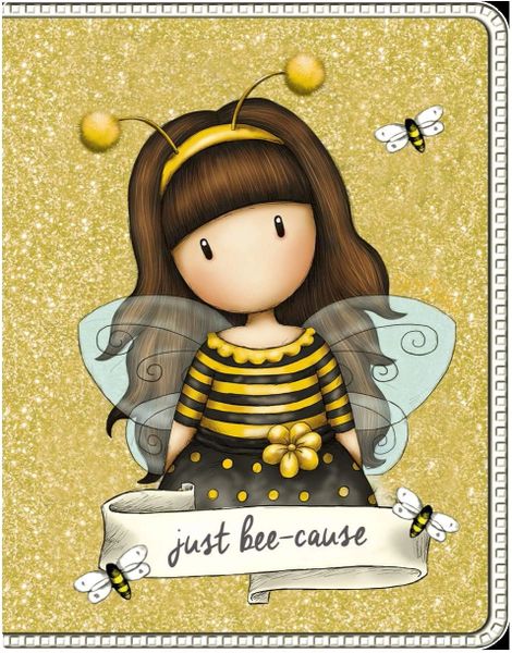 Santoro Gorjuss Bee- Loved Glitter Notebook 843GJ04