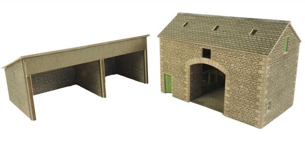 METCALFE....PO251 00/H0 SCALE MANOR FARM BARN