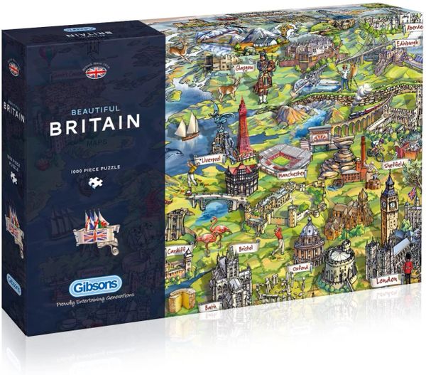 Gibsons Beautiful Britain Jigsaw Puzzle, 1000 piece