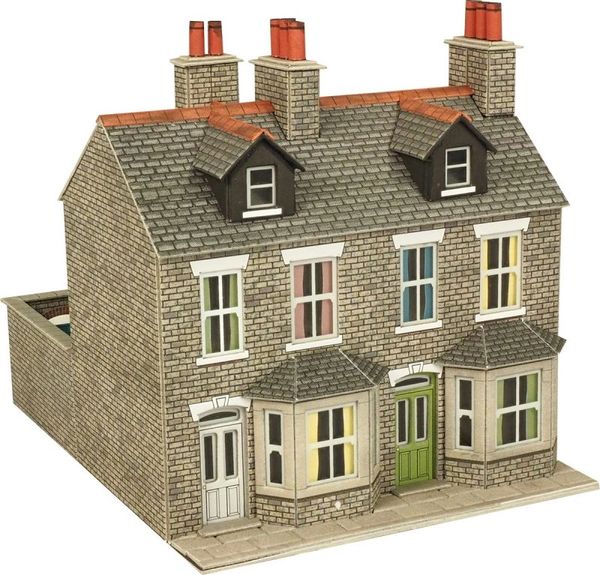 METCALFE...PO262 00/H0 SCALE TERRACED HOUSES IN STONE