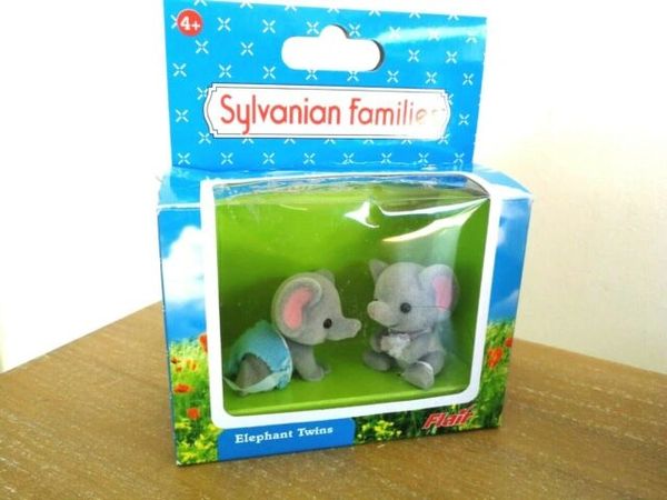 SYLVANIAN FAMILIES BABY ELEPHANT TWINS BOXED FLAIR