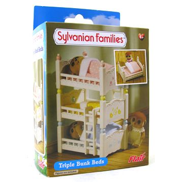 Triple bunk beds sylvanian hot sale families