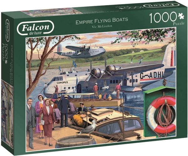 Jumbo 11194 Falcon de Luxe-Empire Flying Boats 1000 Piece Jigsaw Puzzle