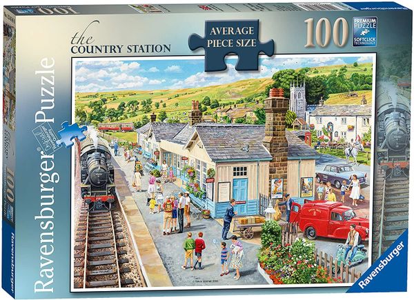 Ravensburger The Country Station 100pc Jigsaw Puzzle with Extra Large Pieces