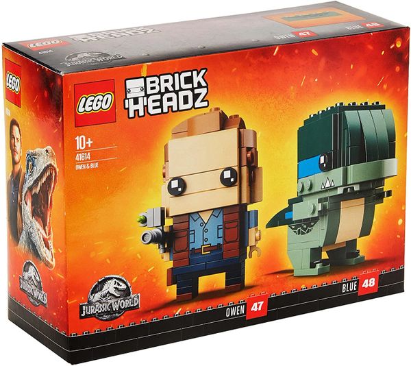LEGO UK - 41614 BrickHeadz Owen and Blue Construction Figures