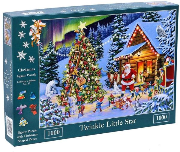 The House of Puzzles 1000 Piece Jigsaw Puzzle - Christmas No.15 - Twinkle Little Star