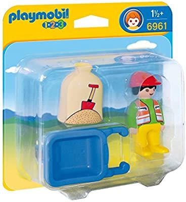 Worker with Wheelbarrow by Playmobil