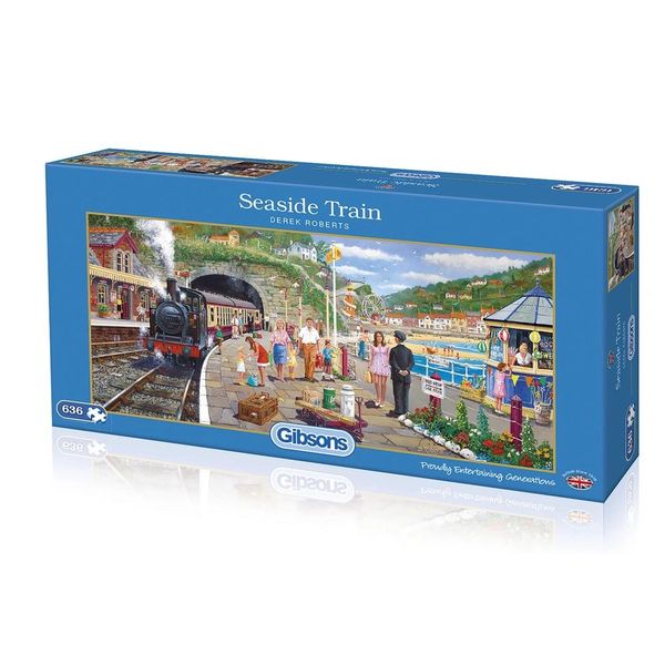 SEASIDE TRAIN 636 PIECE JIGSAW PUZZLE