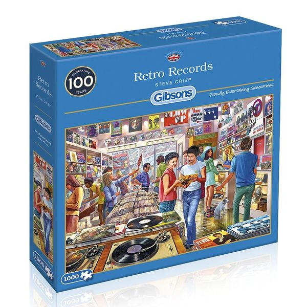 RETRO RECORDS 1000 PIECE JIGSAW PUZZLE