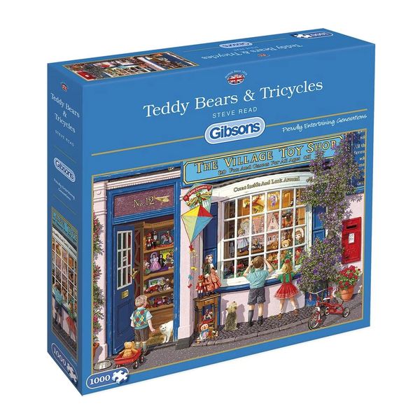 TEDDY BEARS & TRICYCLES 1000 PIECE JIGSAW PUZZLE